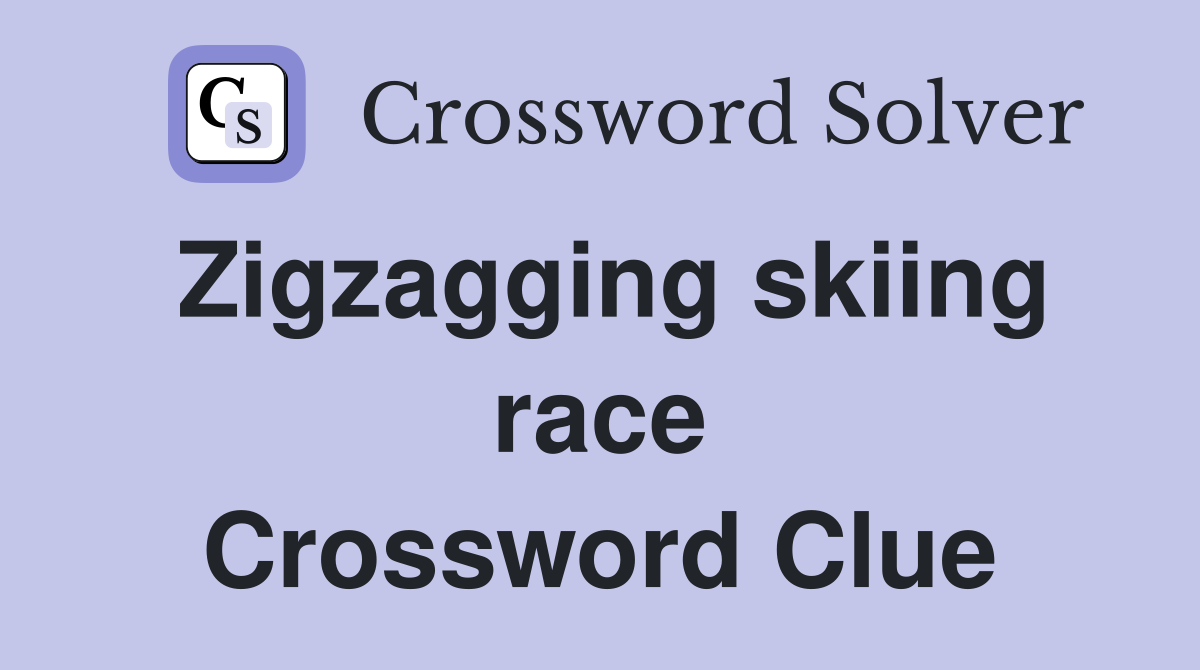 Zigzagging skiing race Crossword Clue