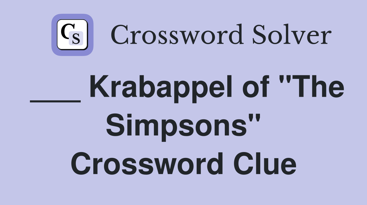 ___ Krabappel of "The Simpsons" Crossword Clue
