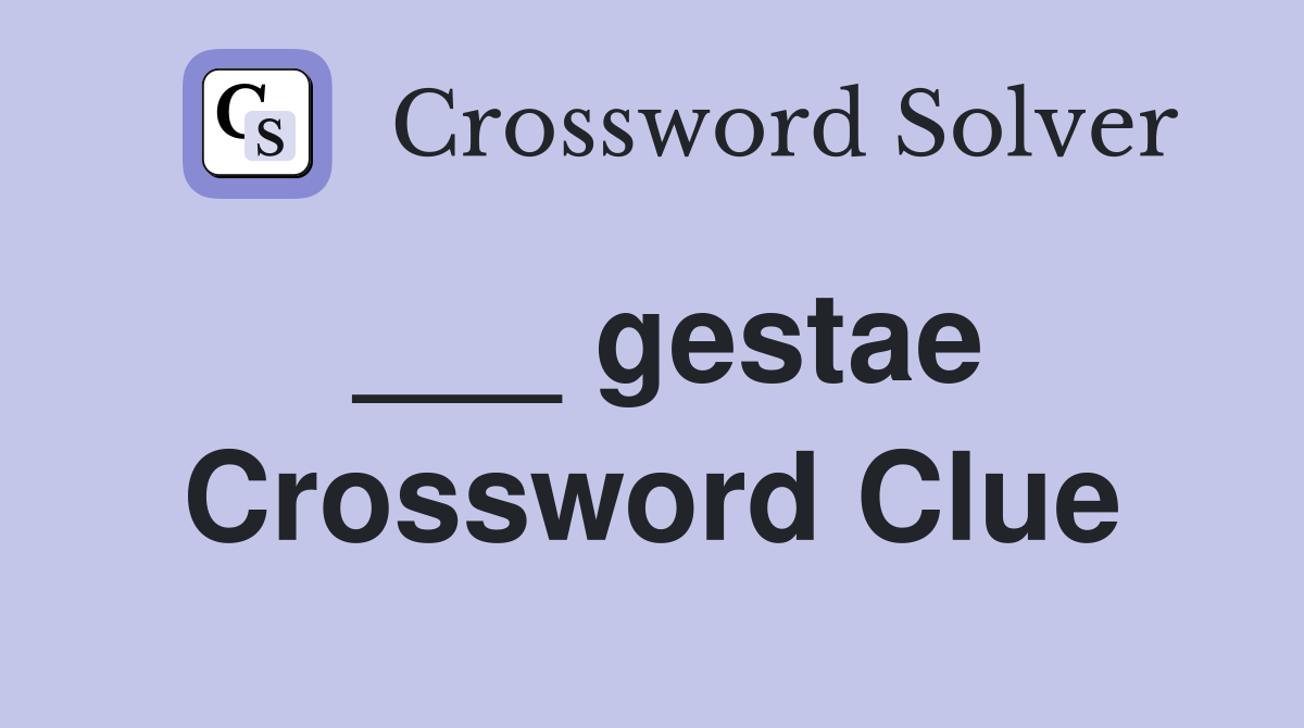 ___ gestae Crossword Clue