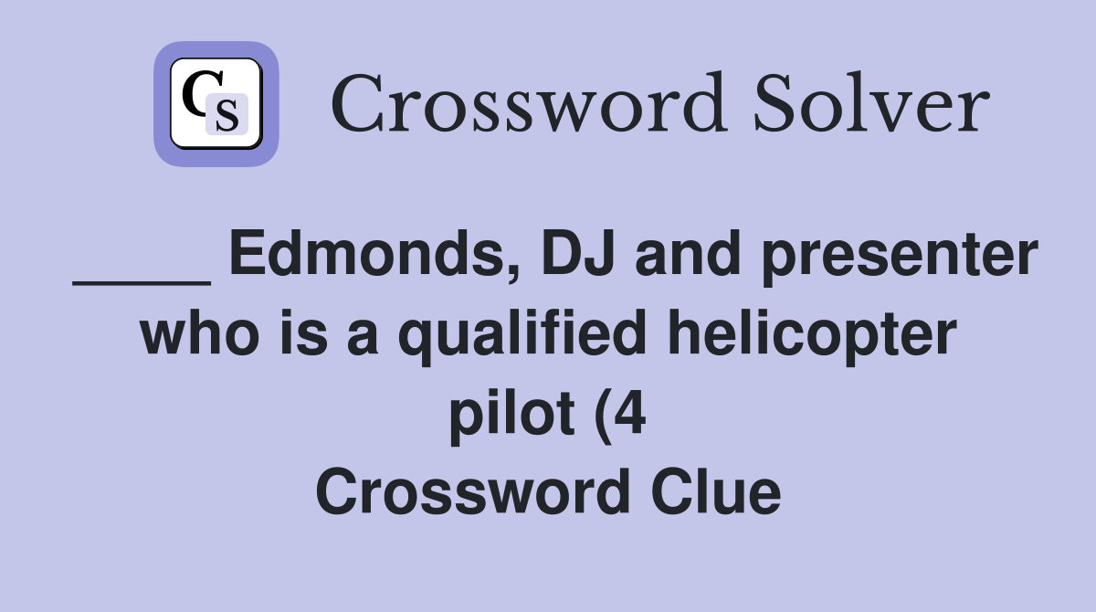 Edmonds DJ and presenter who is a qualified helicopter pilot (4 Edmonds DJ and presenter who is a qualified helicopter pilot (4