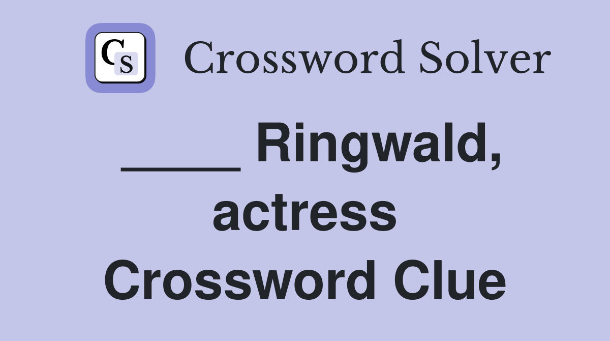 ____ Ringwald, actress Crossword Clue