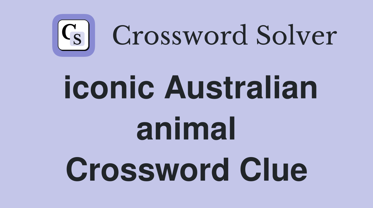 iconic Australian animal Crossword Clue